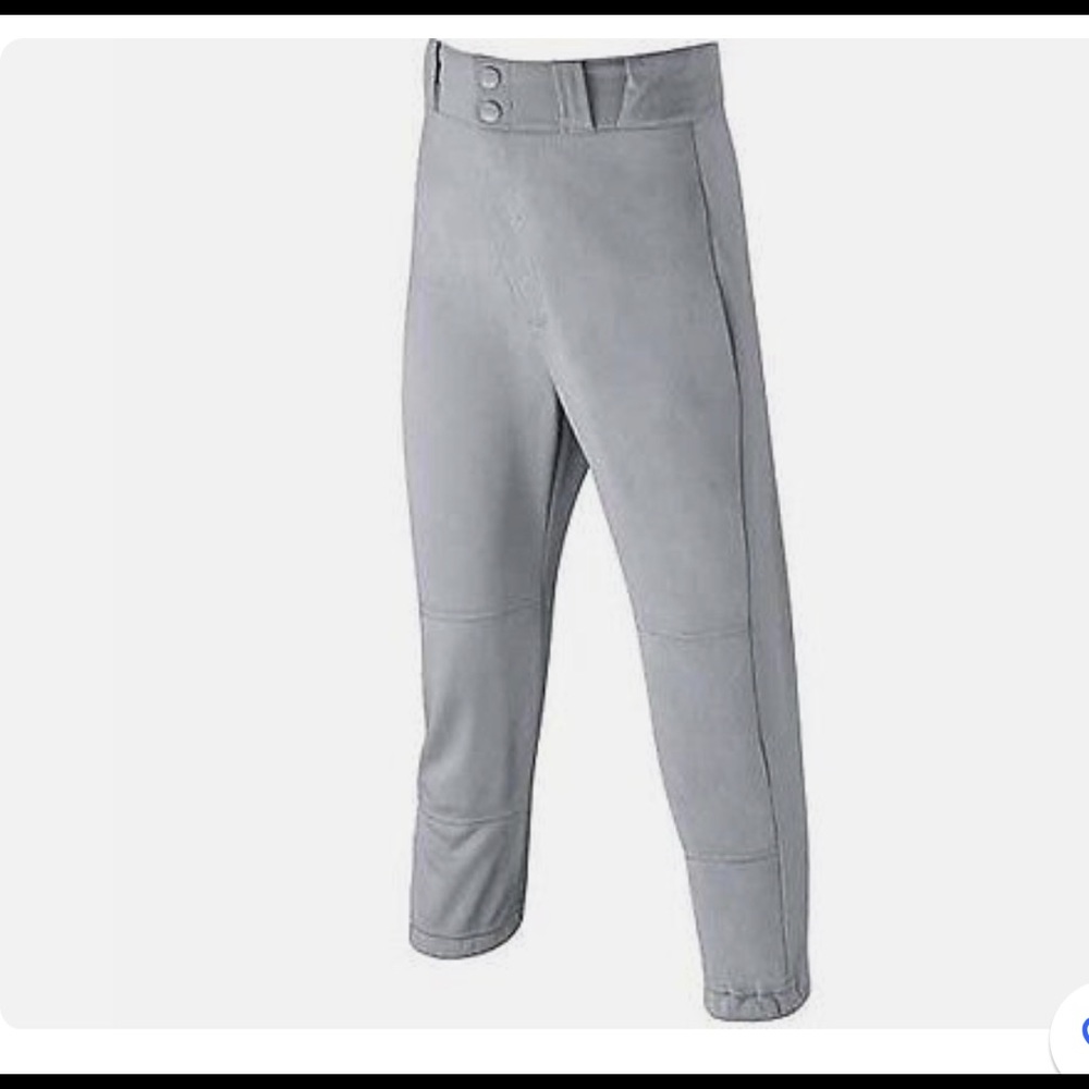 New Wilson Sporting Goods Youth Baseball Zipper Pants Gray size medium